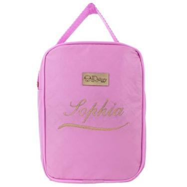 Imagem de Porta Mamadeira Bebê Lancheira Marmitinha Frasqueira Térmica Personalizada com Nome (Rosa Bebê)