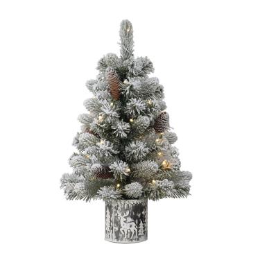Imagem de Árvore de Natal artificial com tampo de mesa Puleo International 60cm