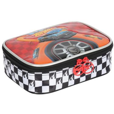 Imagem de Estojo Box 100 Pens Oficial Hot Wheels Luxcel Preto