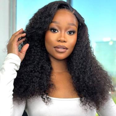 Imagem de Peruca UCUVIC Curly Bob 18 polegadas, 180% de densidade, cabelo humano loiro