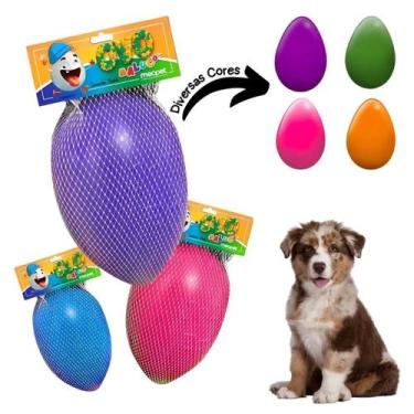 Imagem de Brinquedo Mordedor Cachorro Pet Ovo Maluco tamanho  M - MEC PET