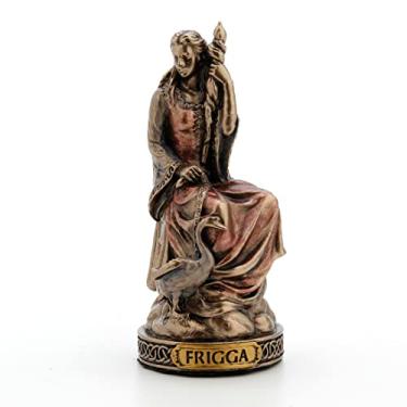 Imagem de Veronese Design Estatueta em miniatura dos deuses nórdicos (Frigga, Bronze)