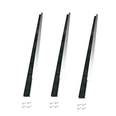 Imagem de Retsun 3 conjuntos x 100 cm de largura de cabelo de escova de porta de 3,5 polegadas varreduras de vedação de garagem escova de porta de celeiro varredura de escova de vedação de porta de celeiro (3