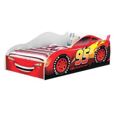 Imagem de Cama carro infantil solteiro Jipe velozes 95 Basoto Brasil