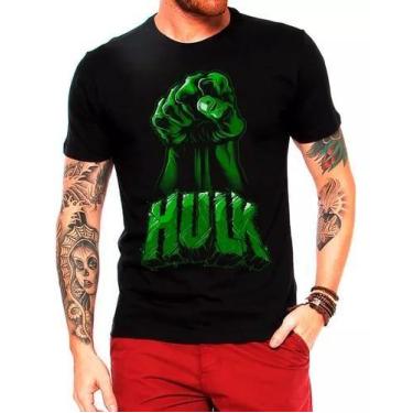 Imagem de Camiseta Do Hulk Super Herói 100% Algodão Premium - Loja Dinka, P, Pre