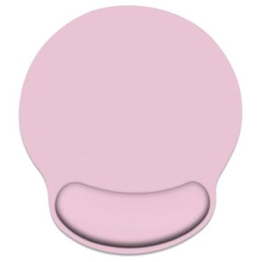 Imagem de Britimes Tapete de rato leve fumê ergonômico com suporte de pulso Base de borracha antiderrapante para jogos de escritório em casa, computadores de trabalho, laptop, fácil digitação e alívio