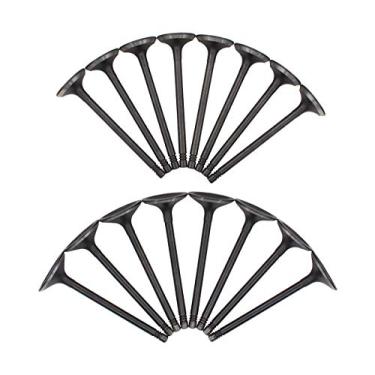 Imagem de NewYall Pacote de 16 válvulas de motor de escape de admissão para Alero Cavalier Cobalt G5 Grand Am HHR Ion1 Ion2 Ion3 L100 L200 L300 LS LS1 LW1 LW200 Malibu Pursuit Sunfire Vue