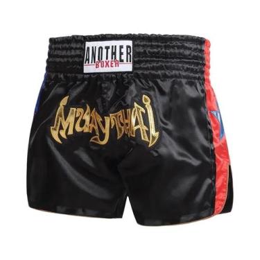Imagem de Shorts de Muay Thai Unissex para Crianças - Bordado e Retalhos - Ideal