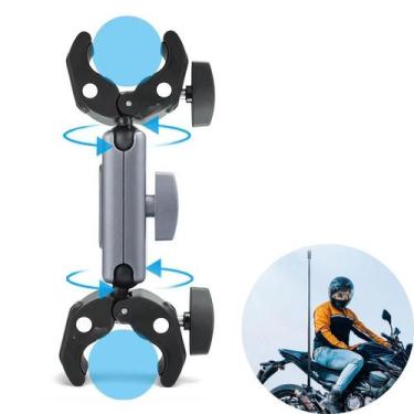 Imagem de Suporte Garra Dupla Articulável Em Alumínio Com Rotação 360º - Vamson