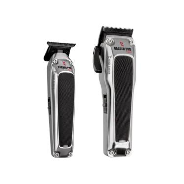 Imagem de Kit Mq Force Barber Pro Digital - Maquina De Corte Bivolt + Maquina De Acabemento Bivolt