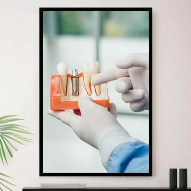 Imagem de Genérico, Quadro Dentista Consultorio Odonto Decorativo A3 35x45cm
