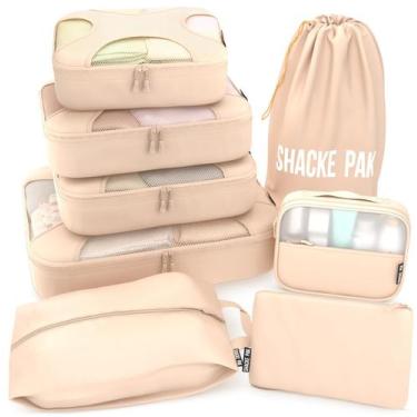 Imagem de Conjunto Packing Cubes Shacke 8 para bagagem leve de viagem