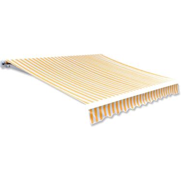 Imagem de Toldos De Jardim Sun Shade Awnings,anti-u V E Toldos à Prova D'Água Para Pátio, Varanda, Restaurante,toldo T O P Sunshade Canvas Sunflower Amarelo & Branco 4 X 3 M
