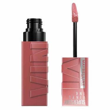 Imagem de Batom Líquido Maybelline NY Super Stay Vinyl Ink 4,2ml, Cheeky
