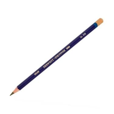 Imagem de Derwent Lápis único de aquarela permanente Inktense, bronze (1720), núcleo premium de 4 mm, solúvel em água, ideal para desenhar, colorir e pintar em papel e tecido, qualidade profissional (2301889)