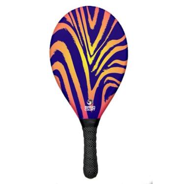 Imagem de Raquete de Frescobol Profissional Fibra Sand Court - Listrada (354-358g)