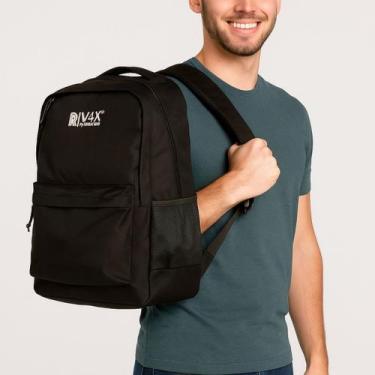 Imagem de Mochila Masculina Escolar Trabalho ou Viagem Chenson, Único, Preto