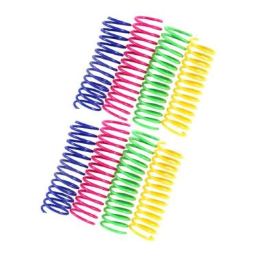 Imagem de Ioensy 8x Brinquedos de mola para gatos, brinquedos para gatos, fitness, pet, golpes, molas espirais, 3,5 polegadas, gatinho, mordendo, saltando, brincar,