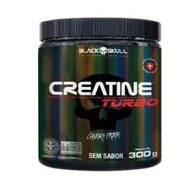 Imagem de Suplemento em Pó Creatina Creatine Black Skull Caveira Preta 300g sem Sabor-Unissex