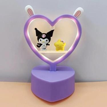 Imagem de Luz Noturna Infantil Hello Kitty Cinnamoroll Melody Kuromi Luminária D