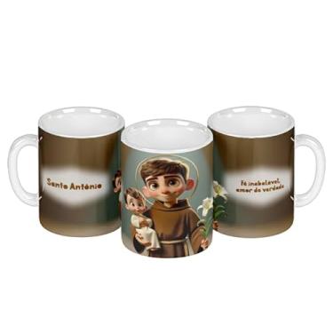 Imagem de Caneca branca católica animação divina (14943)