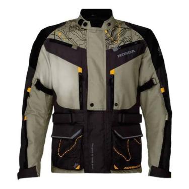 Imagem de Jaqueta Parka Adventure Genuína Honda Bege/Amarelo Tam G