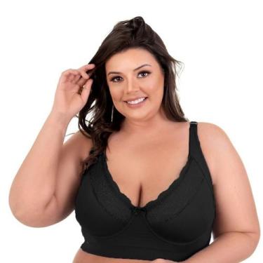 Imagem de Sutiã Plus Size Renda Lateral Larga Sem Bojo E Com Aro Vislumbre até 6
