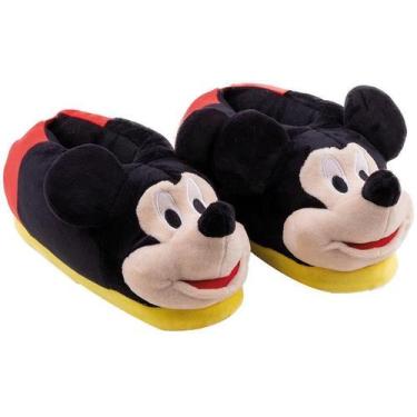 Imagem de Pantufa 3D Mickey Calçado Pelucia Conforto Licenciado Disney - Stuf