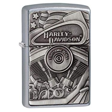Imagem de Zippo Harley-Davidson Street Chrome Motor Flag