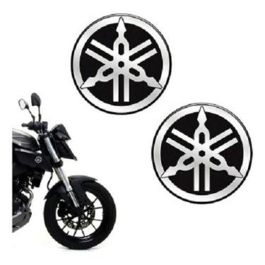 Imagem de Adesivo Yamaha Emblema Brasão R1 Fazer Xt660 Alto Relevo Par - SPTS