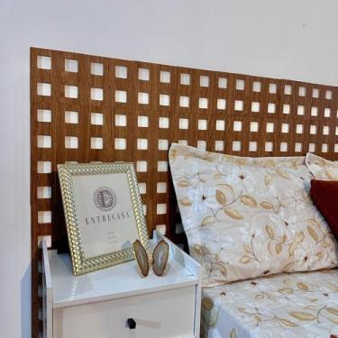 Imagem de Kit Placas Muxarabi Revestimento De Parede 3d Madeira Mdf - PAPEL E PA