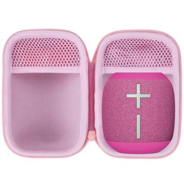 Imagem de Lebakort Estojo de armazenamento compatível com alto-falante portátil à prova d'água Ultimate Ears UE WONDERBOOM 4 3 2 (capa rosa)