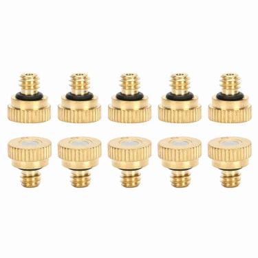 Imagem de Zerodis Bicos de Pulverizador de Atomizador Eficientes 10pcs 0,2mm de Baixa Pressão e Neblina Bicos de Resfriamento para Paisagismo, Sistemas de Resfriamento Ao Ar Livre, Estufas e Mais