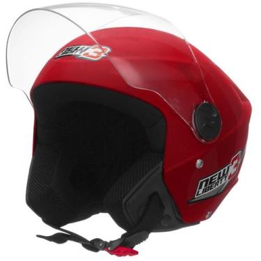 Imagem de Capacete Moto Aberto Pro Tork New Liberty 3, VERMELHO, 56