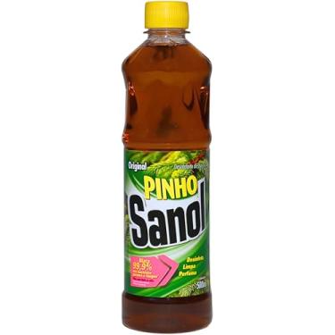 Imagem de Desinfetante Líquido para uso Geral, Pinho Original, Sanol, 500 ml, Marrom