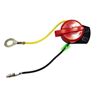 Imagem de Chave Liga E Desliga Motor Gasolina Branco Buffalo Toyama Kawashima Vulcan Touro Lintec Motomil Zmax Armax Matsuyama Nagano CSM Importados Multimarcas 5.5hp 6.5hp 7hp 9hp 13hp 15hp