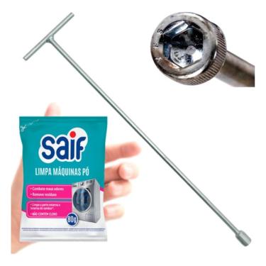 Imagem de Chave Canhão 10mm Longa 62cm Parafuso Agitador + Pó Limpador