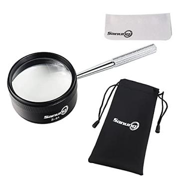 Imagem de Conjunto de lentes de ampliação óptica portátil Sanung Z-21 30X com alça removível, 40 mm, conjunto de lentes para crianças idosas que lê joias explorando identificação