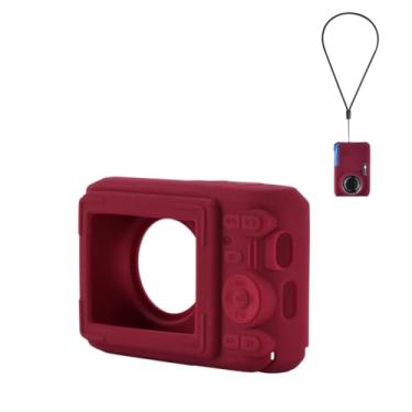 Imagem de Capa protetora de silicone para câmera digital Kodak PIXPRO FZ45, à prova de choque, resistente a arranhões, com acesso total aos botões para capa Kodak PIXPRO (vermelha)