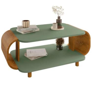 Imagem de Mesa De Centro Organica Floripa 92 cm BECHARA, Pistache Naturalle