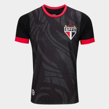 Imagem de Camiseta São Paulo RetrôMania Classic Masculina, Preto, M