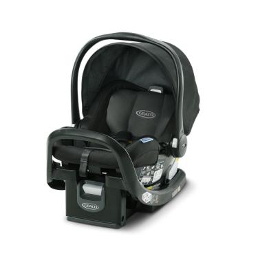Imagem de Cadeirinha de Bebê Graco SnugFit 35 com Sistema Simply Safe Adjust, Barra Anti-Rebote, Modelo Gotham, Cinto de Segurança.