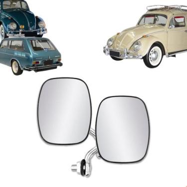 Imagem de Par Retrovisor Kombi Clipper 1976 A 1996 Preto Modelo Fixo - Rosso VR