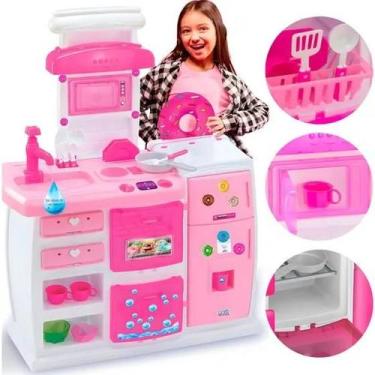 Imagem de Doce Cozinha Brinquedo Sai Agua Com Acessorios Magic Toys 7902