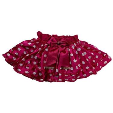 Imagem de Roupa Bebê Menina Saia Tule Infantil Tapa Fralda Bunda Rica Luxo - Emp