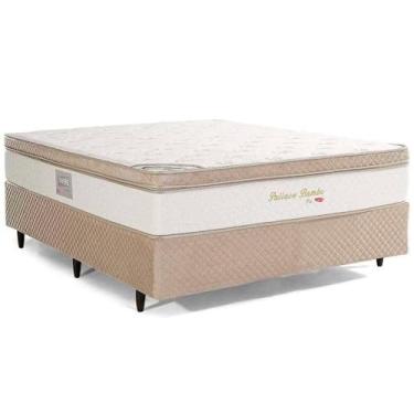 Imagem de Cama Box de Casal Herval Pallace Bambu, Molas Ensacadas, 71x138x188 cm
