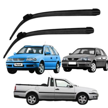 Imagem de Par De Palheta Limpador De Parabrisa Gol Parati Saveiro G3 G4 1999 2000 01 02 03 04 a 2008