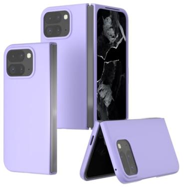 Imagem de LTLMYDAM Capa elegante para Google Pixel 10 Pro Fold, capa fina minimalista antiderrapante PC proteção contra choque, roxo, 10 Pro Fold