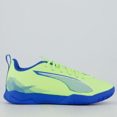 Imagem de Chuteira Puma Ultra 5 Play Futsal Juvenil Verde, 34