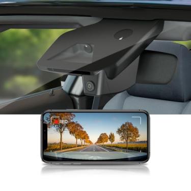 Imagem de FITCAMX Câmera de carro 4K, para RAM 2025 1500 (HD2-D4120) HFE Big Horn Lone Star, aparência de fábrica OEM, vídeo UHD 2160p, Wi-Fi e aplicativo, gravação em loop, sensor G, fácil de instalar, cartão